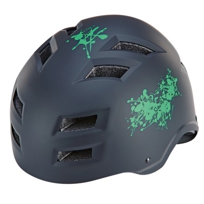 Prophete Cyklistická přilba pro dospělé ABS s LED světlem, černá, 58-61 cm