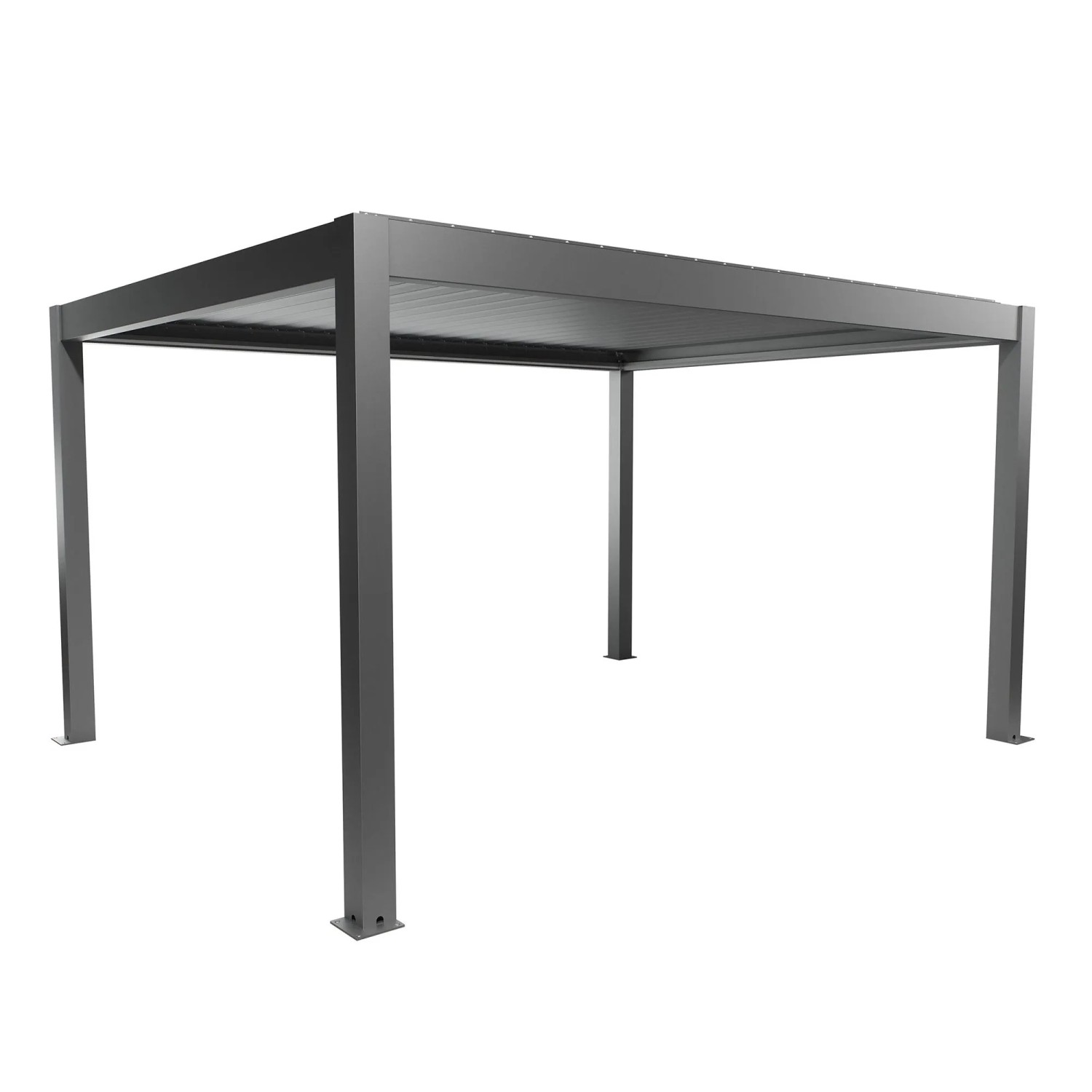 Biohort Pergola 4,5 x 3,5 křemenově šedá 460 x 367,5 cm