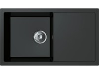 Miló Granitový dřez Blissano černý 76 x 44 x 19,5 cm Miló Granitový dřez Blissano černý 76 x 44 x 19,5 cm