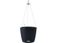 Lechuza Květináč Nido Cottage 28 černý, 230 x 270 x 270 mm