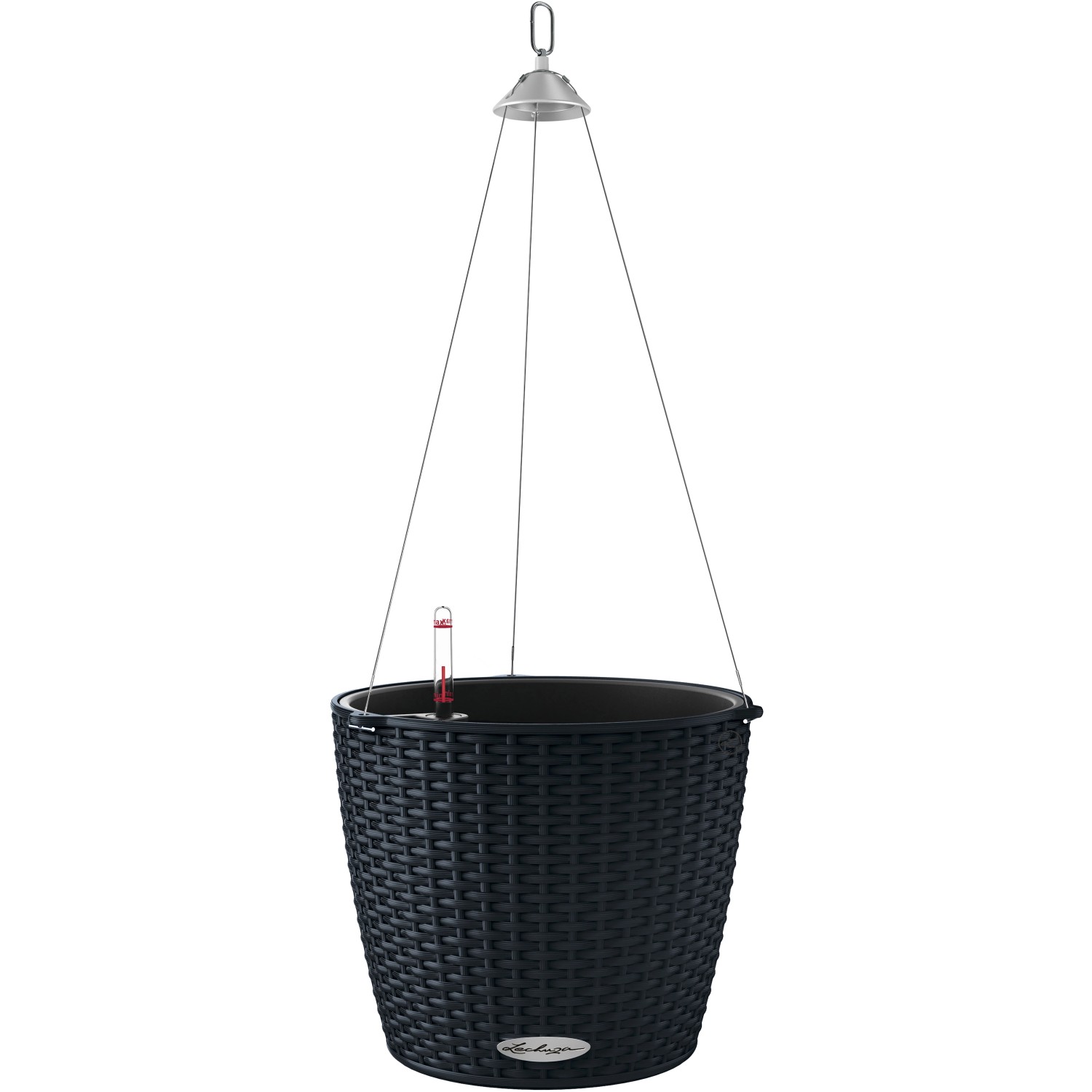 Lechuza Květináč Nido Cottage 28 černý, 230 x 270 x 270 mm