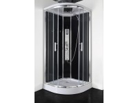 Sanotechnik Kompletní sprchový kout Trend 1, čtvrtkruh, chrom, 90 x 90 x 215 cm