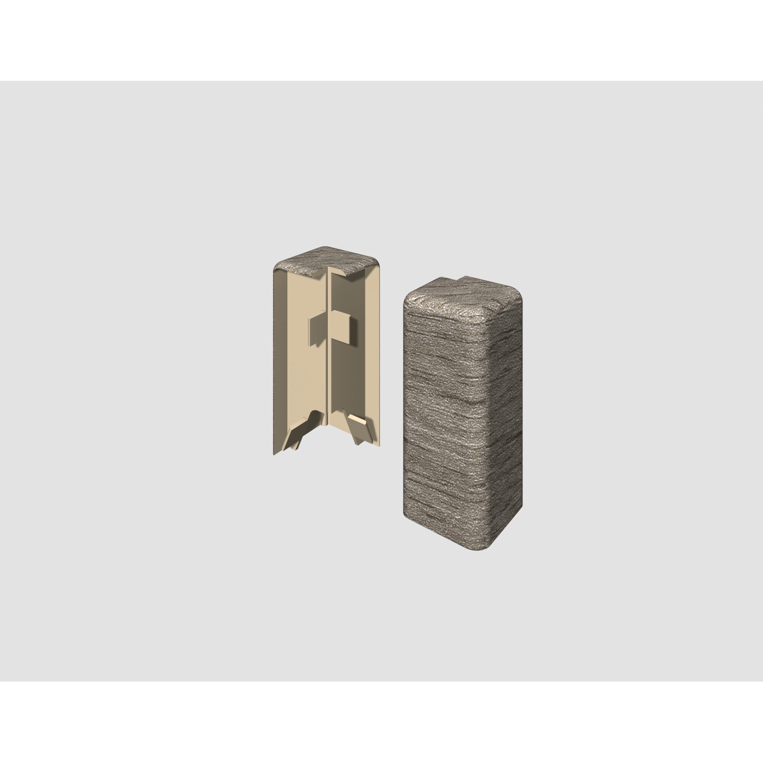 Egger Vnější roh pro soklovou lištu CUBICAL dub šedý, 2 ks