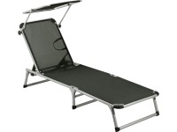 Sluneční lehátko se stříškou barva antracit