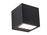 LUTEC LED nást. svítidlo GEMINI černé mat. 9W 850lm 3000K IP54 86x88x85mm