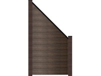 GroJaSolid Plotový panel bez sl., zkosený, koex Walnut 90 x 180/90 x 1,9 cm