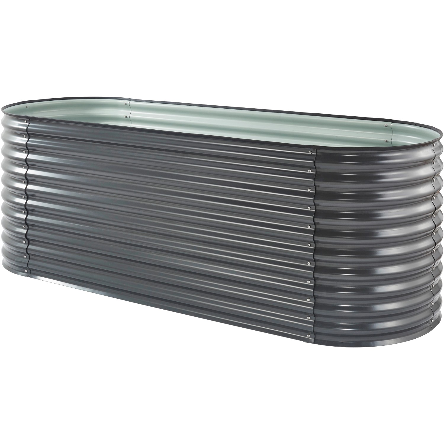 Floraworld Vyvýšený záhon Welle antracitový 240 x 80 x 82 cm