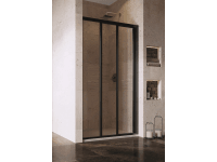 RAVAK Sprchové dveře Supernova ASDP3-90 black + transparent, 90 x 198 cm