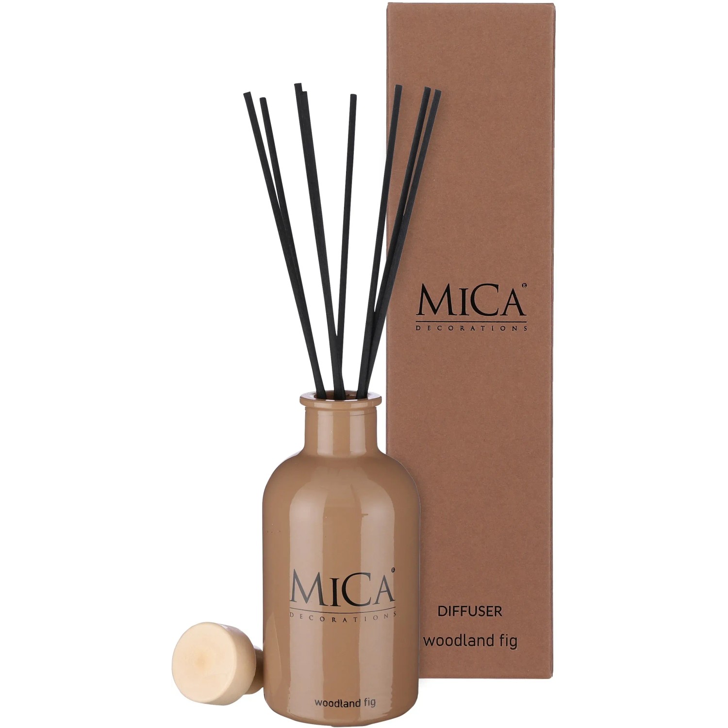Mica Decorations Vonné tyčinky Woodland Fig, hnědé, 14,5 x 6,5 cm