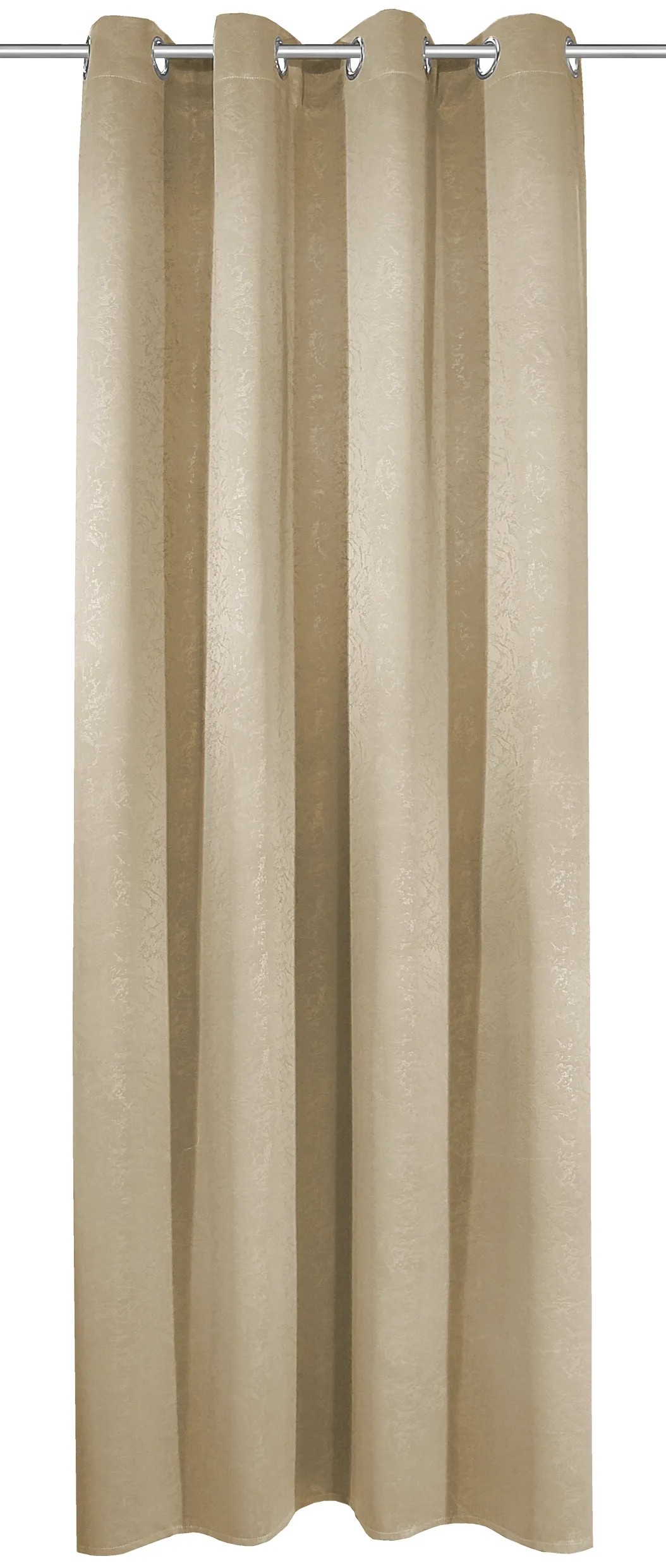 Heimtexland ® Cortina Opaca Con Ojales Opaca, Con Revestimiento Opaco, Con Aislamiento Térmico, 245 X 135 Cm, Tipo 890, Color Beige