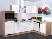 Flex-Well Kuchyně Valero 280x170 cm/typ2-lednice/trouba/var.deska/digestoř/myčka