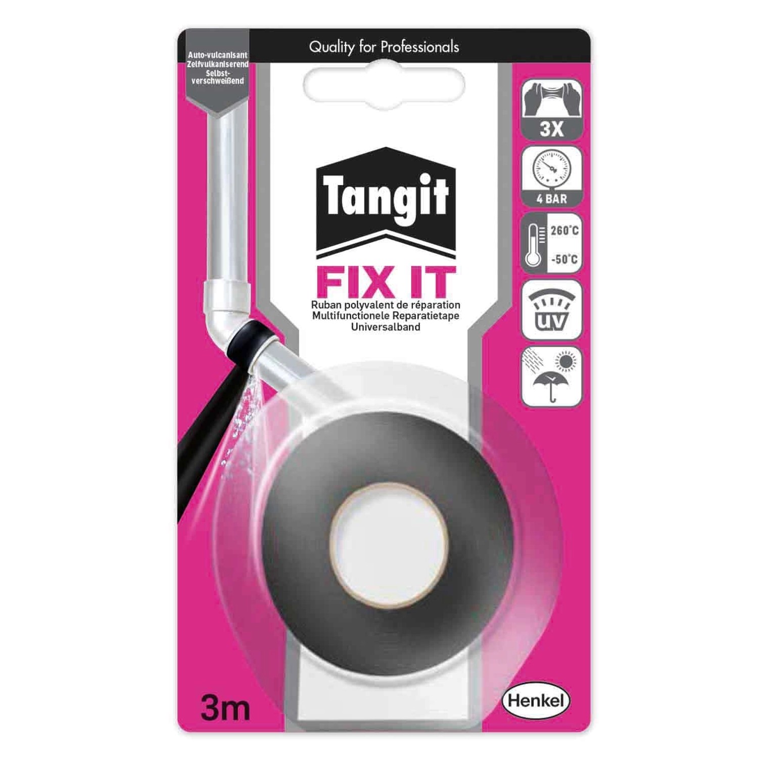 Páska těsnicí vulkanizační Tangit FIX IT 2,5cm × 3 m