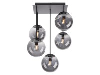 Just Light Stropní svítidlo Big Widow 5bodové, černá, 39 x 39 x 58,5 cm