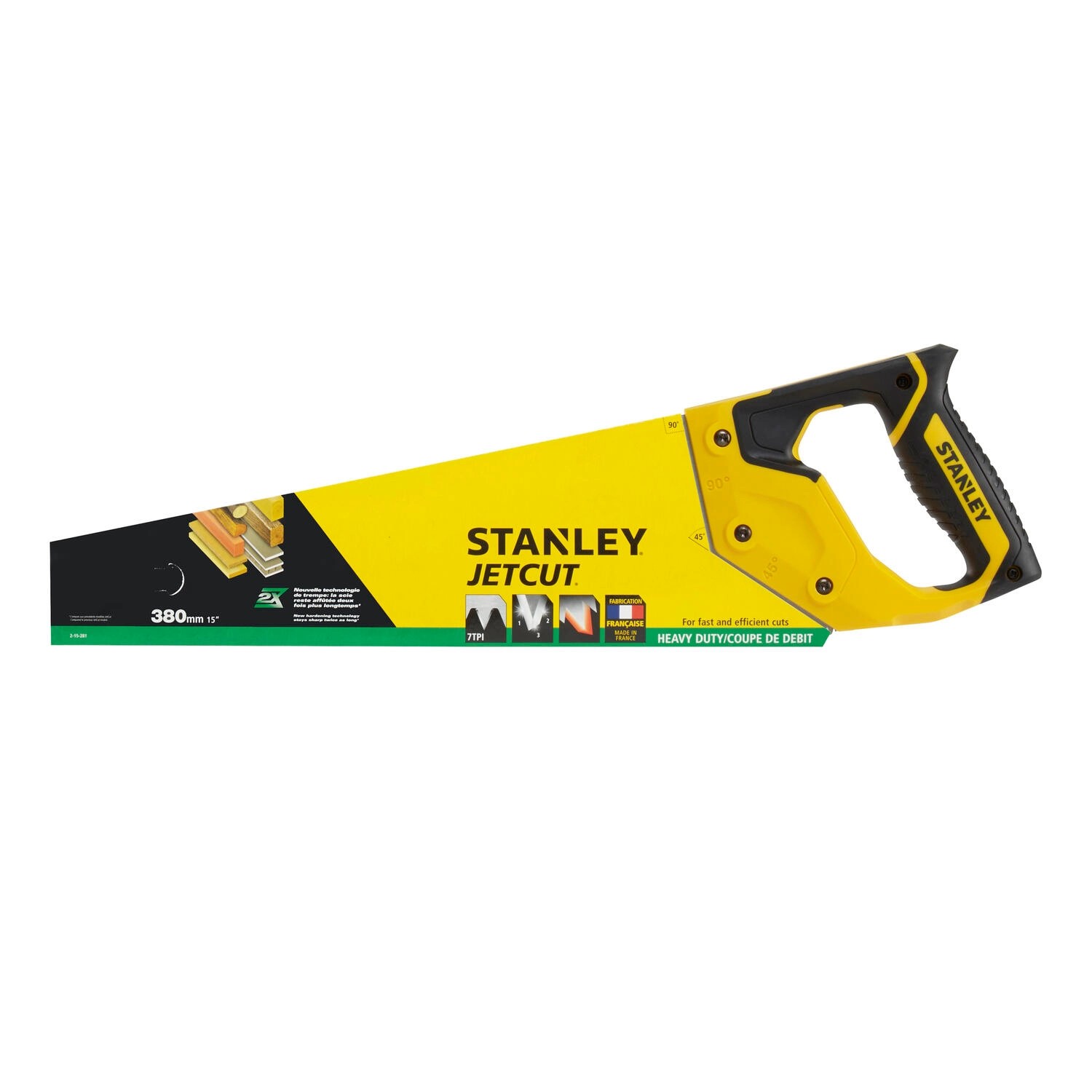 Stanley Ruční pila ocaska JetCut střední zuby 7 TPI, 380 mm
