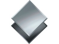 Kristall-Form Fasetové zrcadlo Balta, sklo na skle, 60 x 50 cm