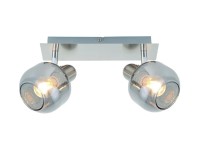 OBI Bodové svítidlo s kouřovým sklem 2 x E14