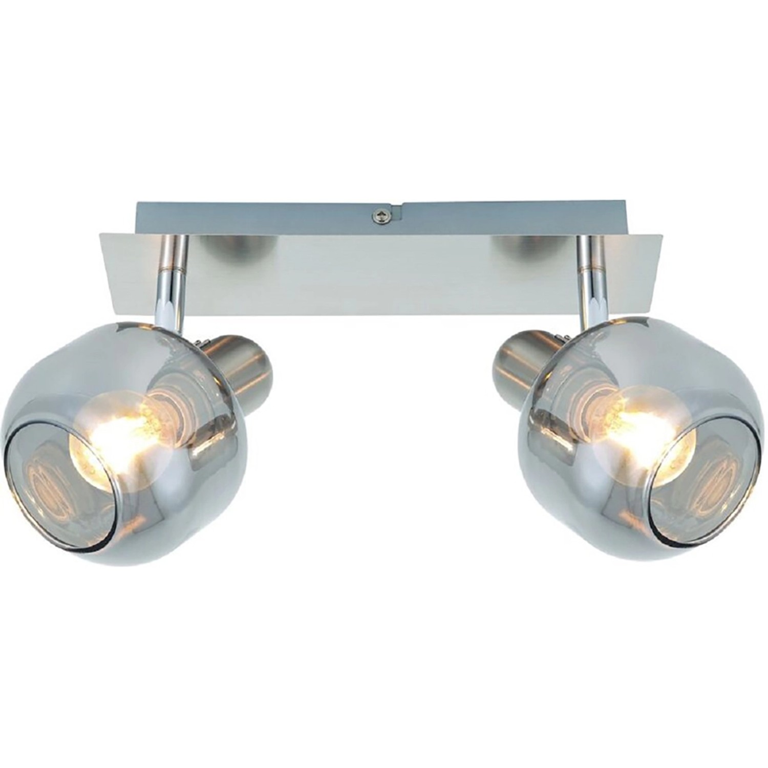 OBI Bodové svítidlo s kouřovým sklem 2 x E14