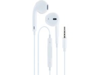 Schwaiger Sluchátka do uší s mikrofonem, 3,5mm jack, bílá