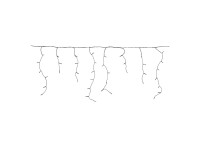 LED světelný řetěz s efektem mrznoucího deště, 400 diod teplá bílá, černá, 17 m