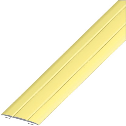 Hliníkový přechodový profil samolepicí, mosazný eloxovaný, 37 x 2,5 x 1000 mm