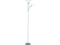 CMI Stojací lampa stříbrná 1 x E27 max. 100 W, 1 x E14 max. 40 W