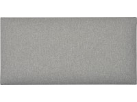 Nástěnný polstr obdélník 60 cm x 30 cm světle šedý strukturovaný