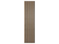 Denpanels Akustický panel WOOD dub přír. černá MDF černá plsť 240 x 52 x 1,8 cm