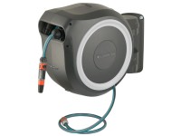 GARDENA Nástěnný box RollUp L bílý se samonavíjecí hadicí 13 mm, 30 m