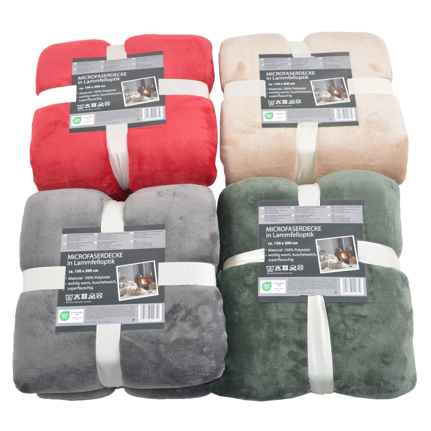 Deka Sherpa flanell, různé barvy, 1 ks, 150 x 200 cm