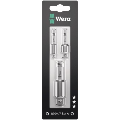 Wera Sada držáků nástroje 870/4/7 Set A SB SiS, 3dílná