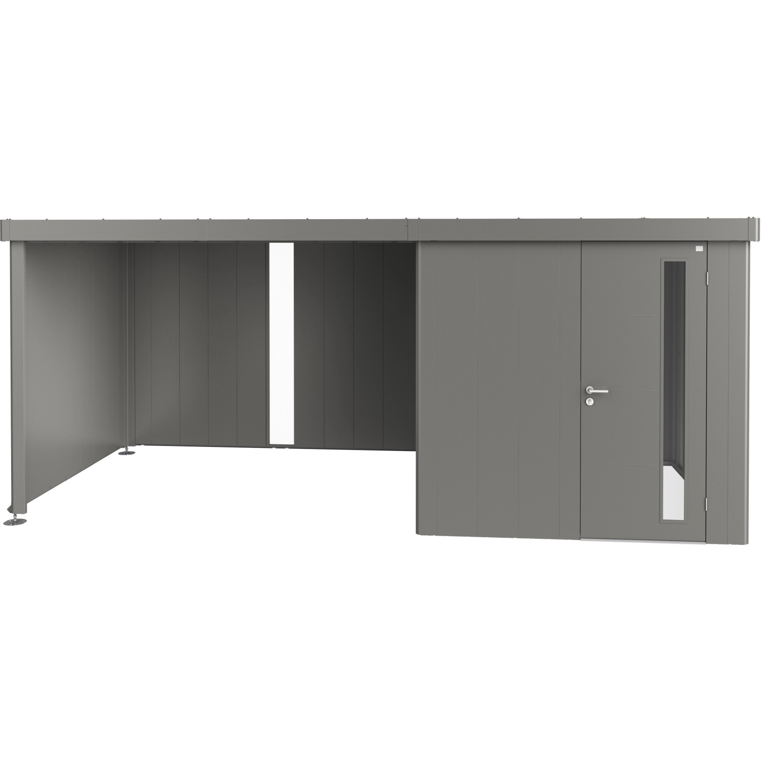 Biohort Boční střecha k zahradnímu domku Neo 2A, 2B, 2C, 2D, křemenově šedá