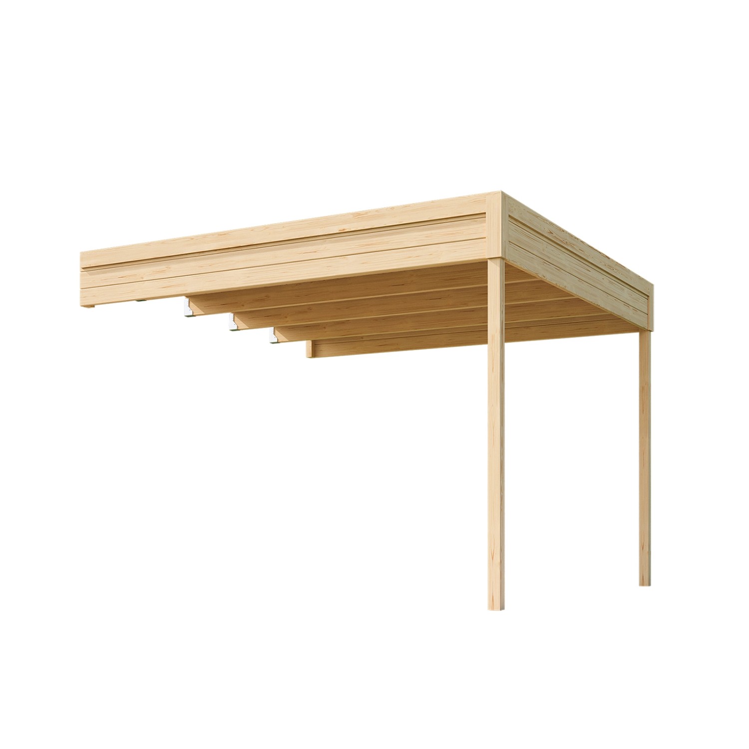 Weka Přístavba 2 pro dřevěný zahradní domek Batu 3, přírodní, 300 x 300 cm