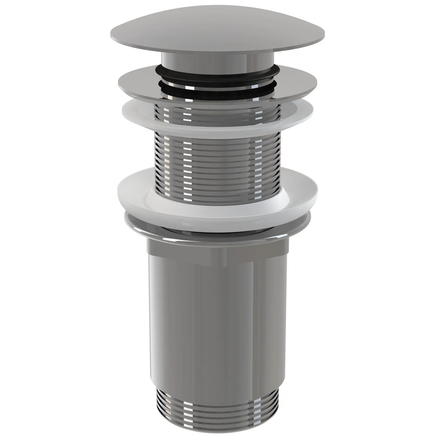 Alca Výpust umyvadlová A395 CLICK/CLACK 5/4" bez přepadu, kov, velká zátka