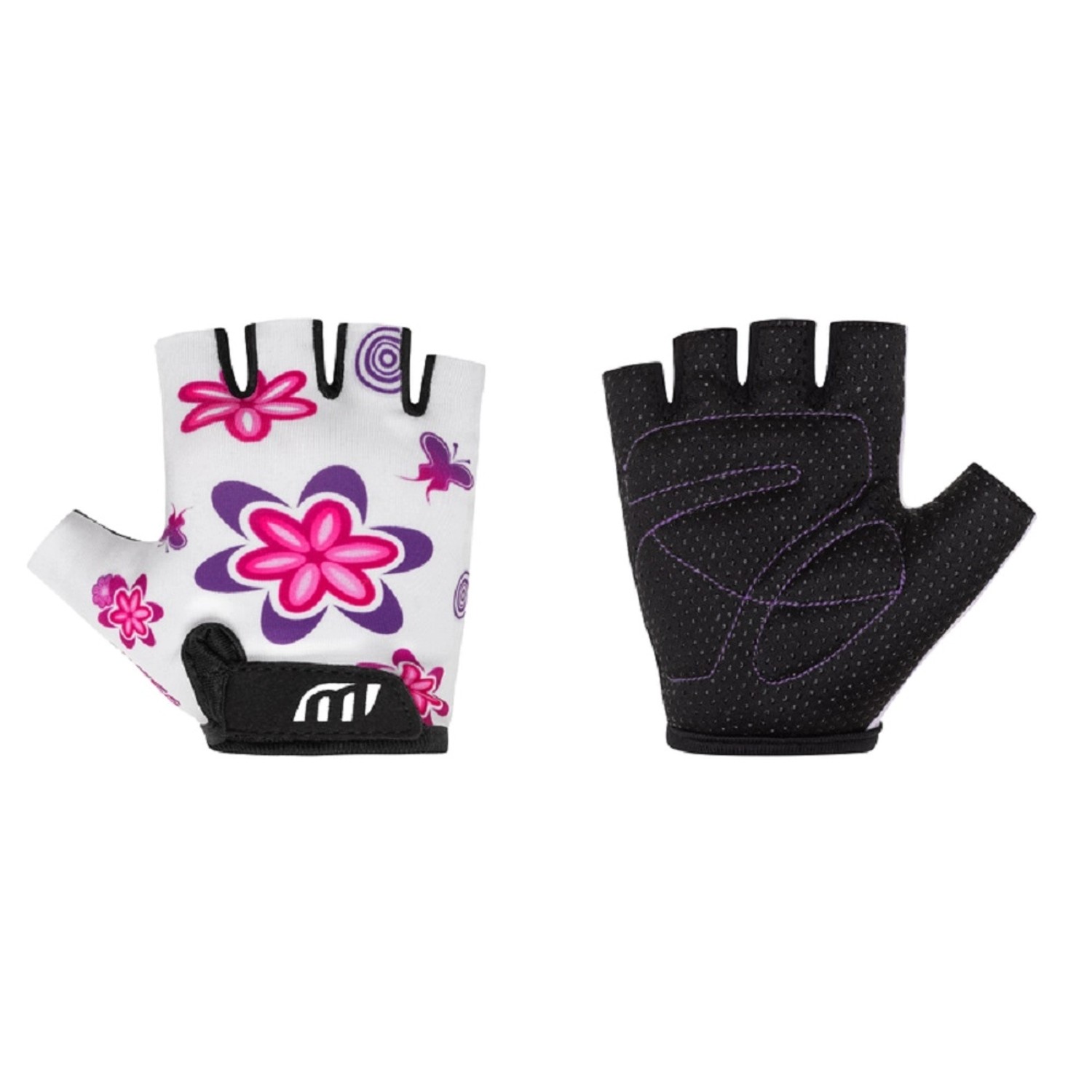 CAPPA Cyklistické rukavice dětské, bílá, vel. 3-4