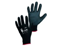 CXS Rukavice mačené v polyuretanu BRITA BLACK vel. 8