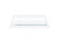 Sanotechnik Zápustné umyvadlo, litý mramor, 120 x 51,5 x 11,5 cm