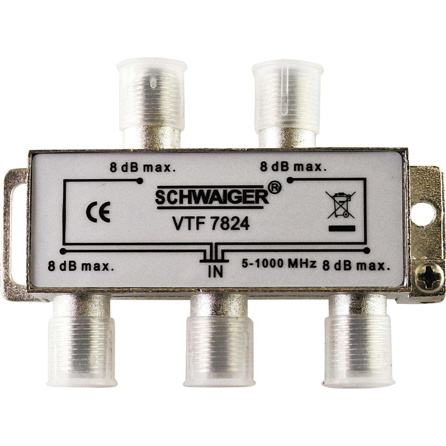 Schwaiger Rozbočovač 4násobný 8 dB
