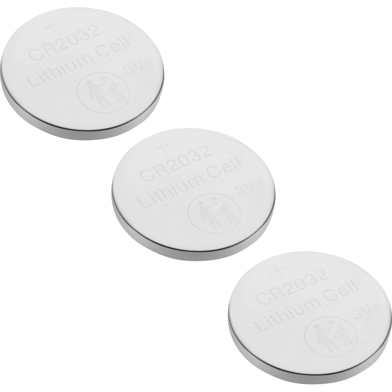 Lithiová knoflíková baterie CR2032, 3 ks