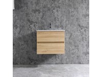 Sanotechnik Umyvadlová skříňka s umyvadlem Corbo, javor, 60 cm