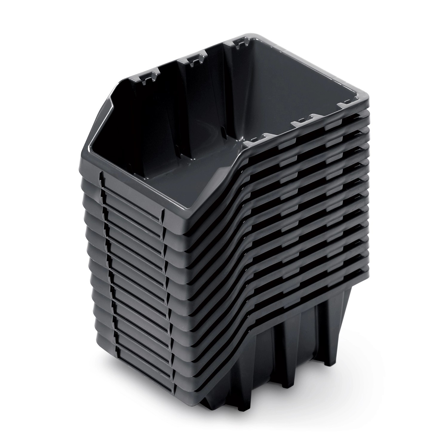 Kistenberg Set úložných boxů Bineer 12 Long KBILS12 černá 12 x 7,7 x 6 cm