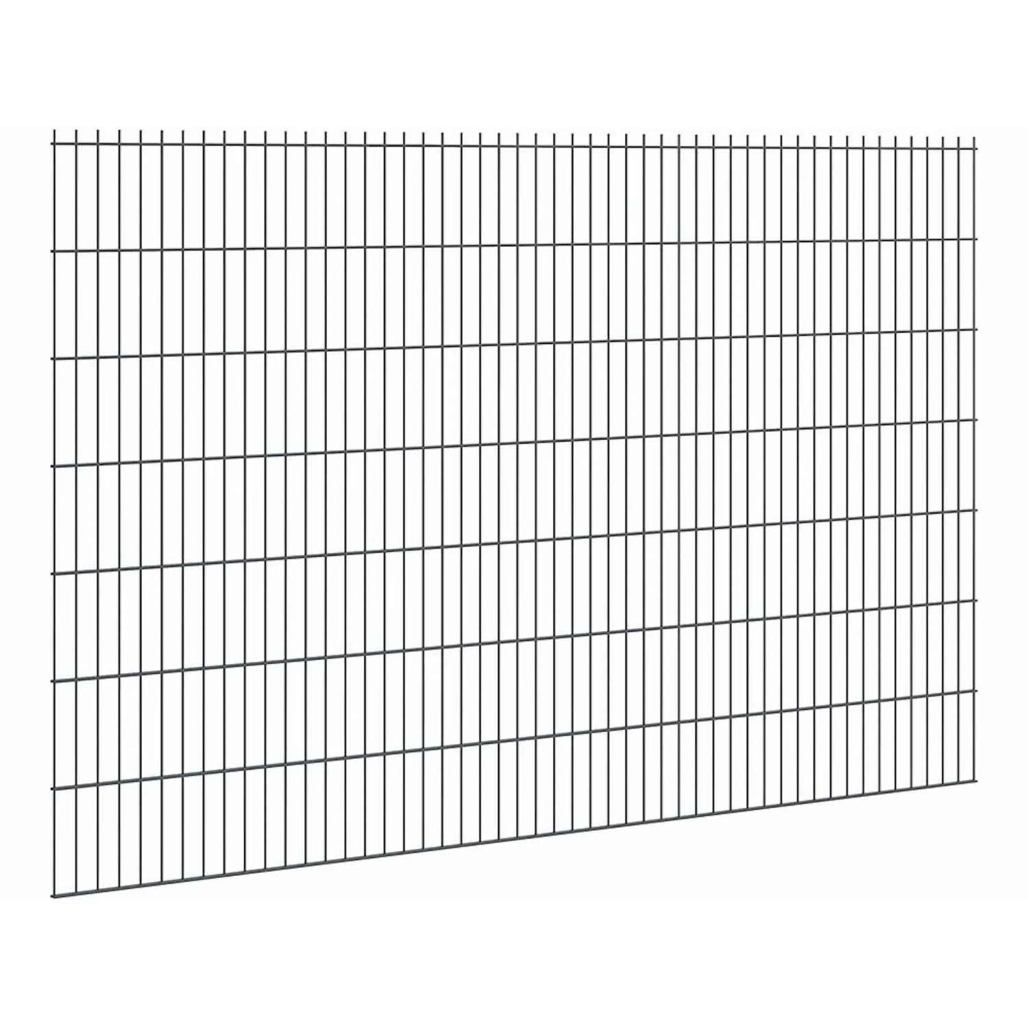Floraworld Drátěný plotový panel, dvojitý 6/5/6, antracitová, 143 x 251 cm