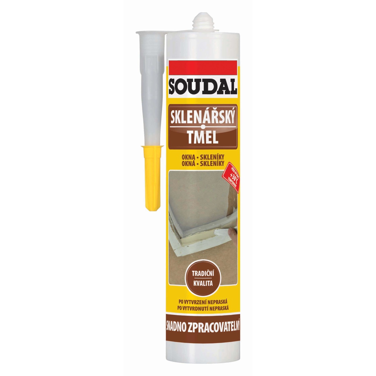 Soudal Sklenářský tmel 600g