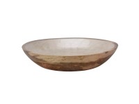 Koopman Miska, světlé mangové dřevo se smaltováním, pr. 30 x 6,8 cm