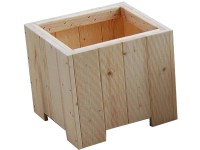 Gaspo Dřevěný truhlík Wels, přírodní, 45 x 45 x 35 cm