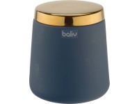 baliv Kosmetická dóza, zelená/zlatá, keramická, 11,3 x 10 cm