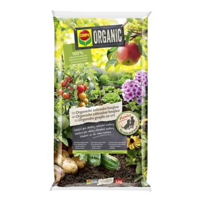 COMPO Organické zahradní hnojivo 5 kg
