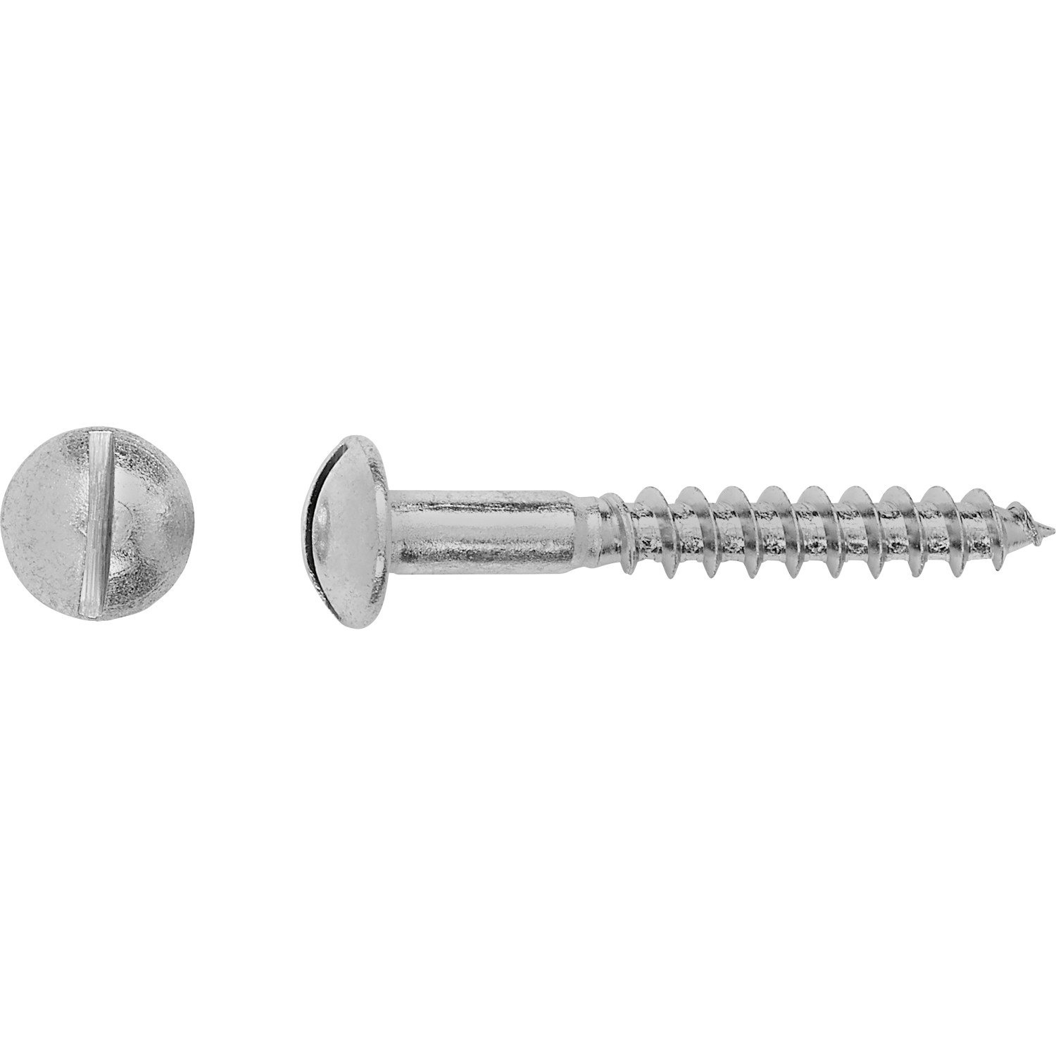 Vrut do dřeva s půlkulatou hlavou PZ bíle pozinkovaný 5 x 80 mm, 5 ks