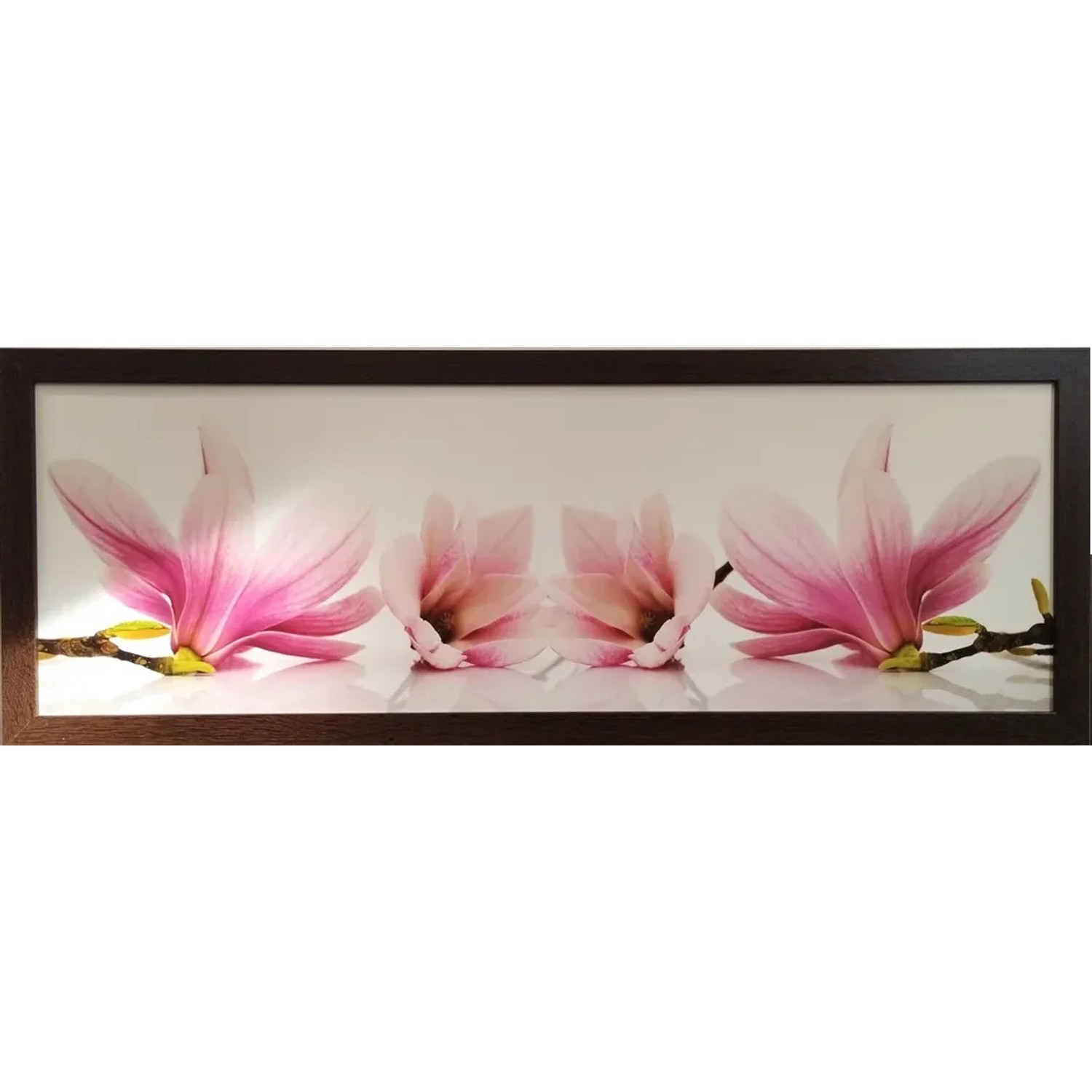 Bondecor Obraz, MDF rám, Květina 30 x 90 cm