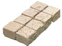 Euro Stone Travertinová dlažební kostka, Ivory Classic, 10 x 10 x 8cm