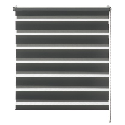 Schöner Wohnen Dvojitá roleta Tilda šedá 90 x 150 cm